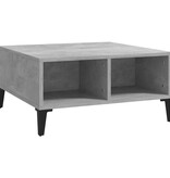 VidaXL Salontafel 60x60x30 cm bewerkt hout betongrijs