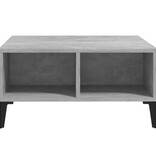 VidaXL Salontafel 60x60x30 cm bewerkt hout betongrijs