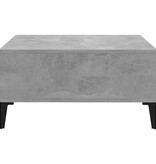 VidaXL Salontafel 60x60x30 cm bewerkt hout betongrijs