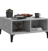 VidaXL Salontafel 60x60x30 cm bewerkt hout betongrijs