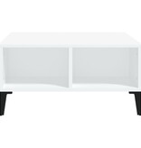 VidaXL Salontafel 60x60x30 cm bewerkt hout wit