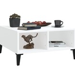 VidaXL Salontafel 60x60x30 cm bewerkt hout wit