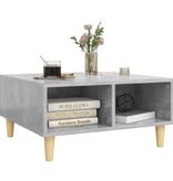 VidaXL Salontafel 60x60x30 cm bewerkt hout betongrijs