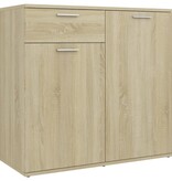VidaXL Dressoir 80x36x75 cm spaanplaat sonoma eikenkleurig