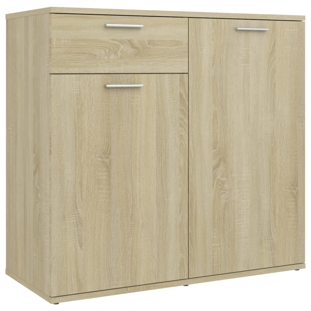 VidaXL Dressoir 80x36x75 cm spaanplaat sonoma eikenkleurig