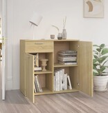 VidaXL Dressoir 80x36x75 cm spaanplaat sonoma eikenkleurig