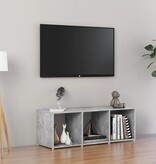 VidaXL Tv-meubel 107x35x37 cm bewerkt hout betongrijs