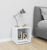 VidaXL Tv-meubel 37x35x37 cm bewerkt hout wit