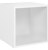 VidaXL Tv-meubel 37x35x37 cm bewerkt hout wit