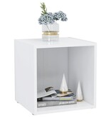 VidaXL Tv-meubel 37x35x37 cm bewerkt hout wit