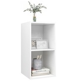 VidaXL Tv-wandmeubel 37x37x72 cm bewerkt hout wit