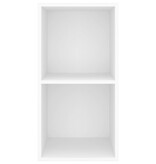 VidaXL Tv-wandmeubel 37x37x72 cm bewerkt hout wit