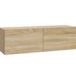 VidaXL Tv-wandmeubels 2 st 100x30x30 cm hout sonoma eikenkleurig