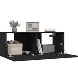 VidaXL Tv-meubelen 2 st 80x30x30 cm bewerkt hout zwart