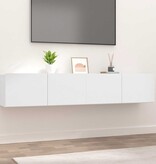 VidaXL Tv-meubels 2 st 80x30x30 cm bewerkt hout wit