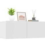 VidaXL Tv-meubels 2 st 80x30x30 cm bewerkt hout wit