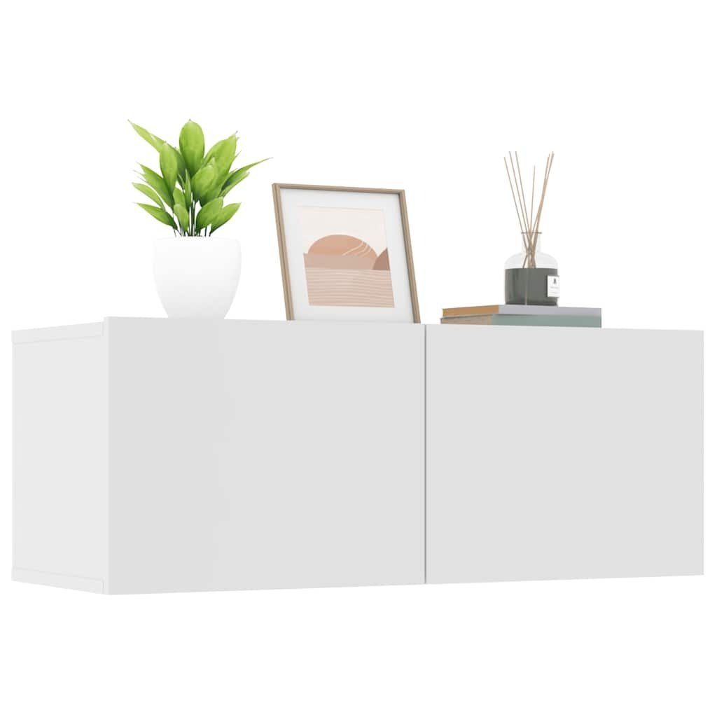 VidaXL Tv-meubels 2 st 80x30x30 cm bewerkt hout wit