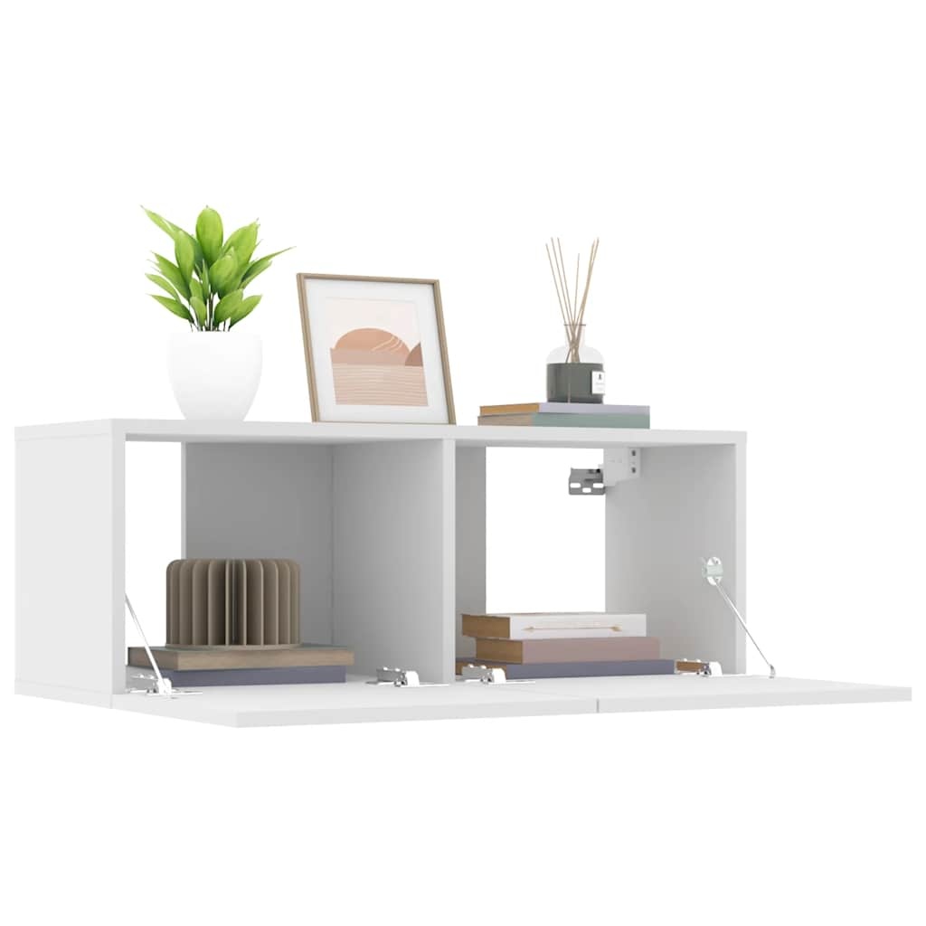 VidaXL Tv-meubels 2 st 80x30x30 cm bewerkt hout wit