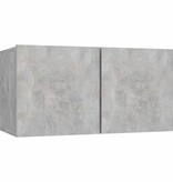 VidaXL Tv-hangmeubelen 3 st 60x30x30 cm betongrijs