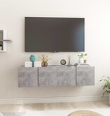 VidaXL Tv-hangmeubelen 2 st 60x30x30 cm betongrijs