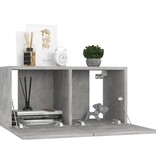 VidaXL Tv-hangmeubelen 2 st 60x30x30 cm betongrijs