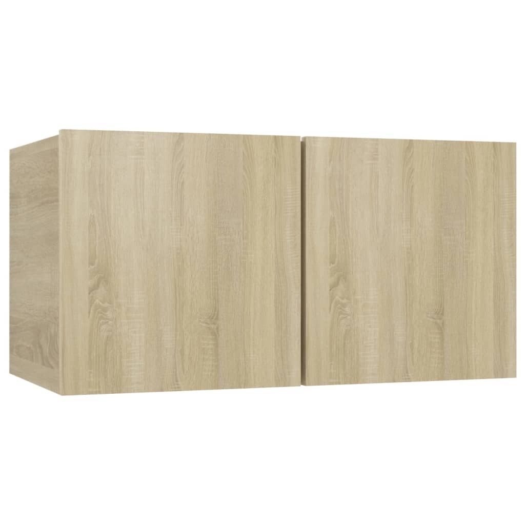 VidaXL Tv-hangmeubelen 2 st 60x30x30 cm sonoma eikenkleurig