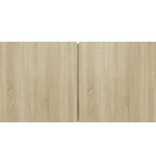 VidaXL Tv-hangmeubelen 2 st 60x30x30 cm sonoma eikenkleurig
