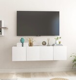 VidaXL Tv-hangmeubelen 2 st 60x30x30 cm wit