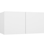 VidaXL Tv-hangmeubelen 2 st 60x30x30 cm wit