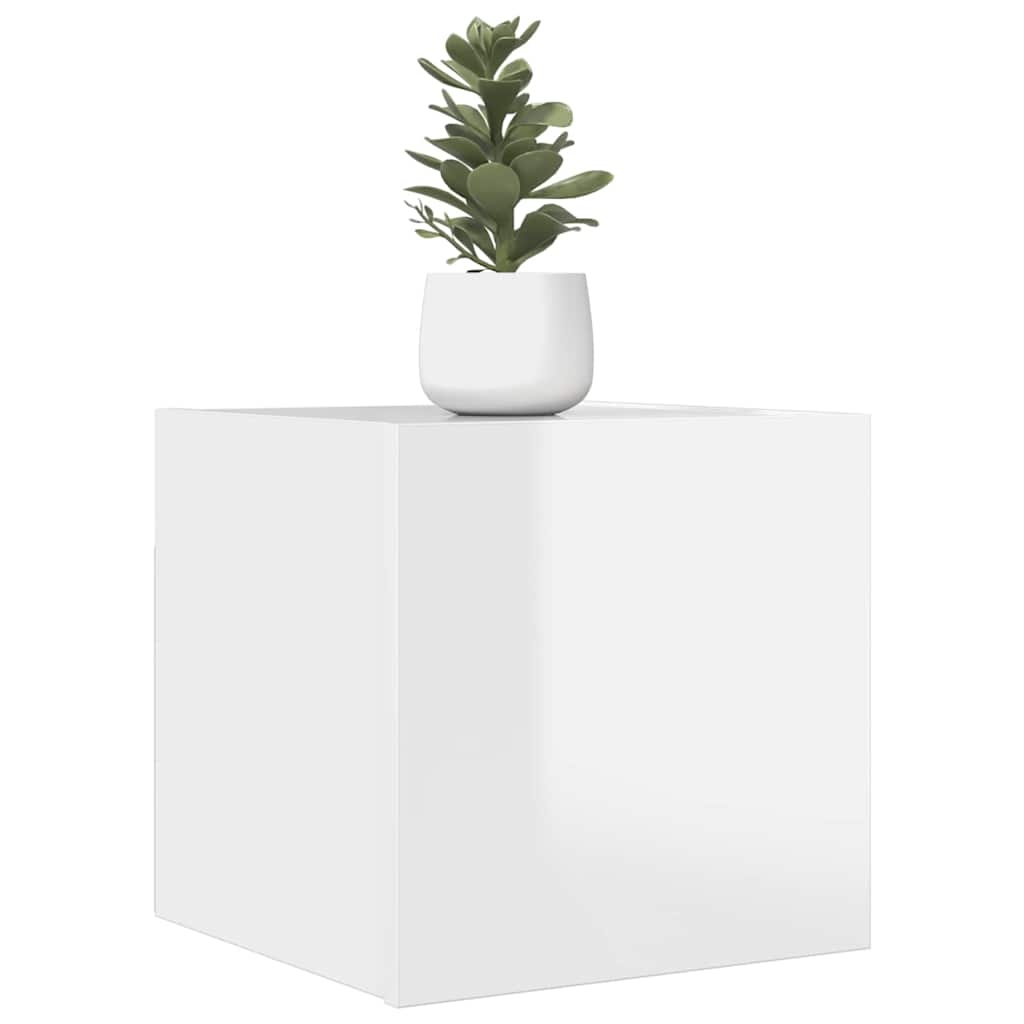 VidaXL Tv-wandmeubel 30,5x30x30 cm hoogglans wit