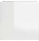 VidaXL Tv-wandmeubel 30,5x30x30 cm hoogglans wit