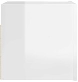 VidaXL Tv-wandmeubel 30,5x30x30 cm hoogglans wit