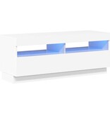 VidaXL Tv-meubel met LED-verlichting 100x35x40 cm hoogglans wit