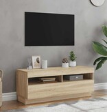VidaXL Tv-meubel met LED-verlichting 100x35x40 cm sonoma eikenkleurig