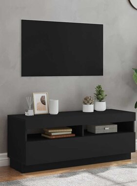 VidaXL Tv-meubel met LED-verlichting 100x35x40 cm zwart