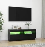 VidaXL Tv-meubel met LED-verlichting 100x35x40 cm zwart