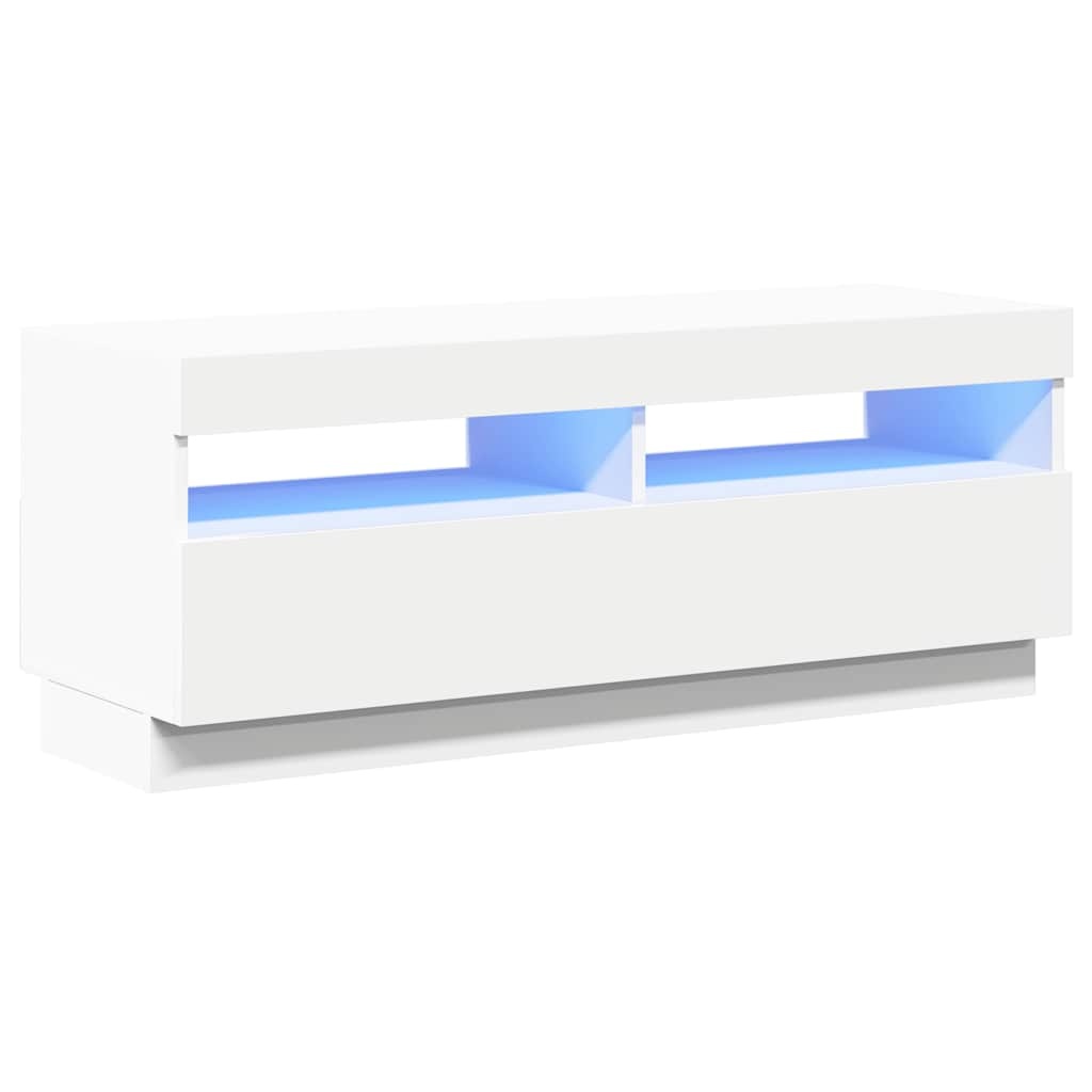 VidaXL Tv-meubel met LED-verlichting 100x35x40 cm wit