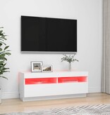 VidaXL Tv-meubel met LED-verlichting 100x35x40 cm wit