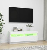 VidaXL Tv-meubel met LED-verlichting 100x35x40 cm wit