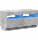 VidaXL Tv-meubel met LED-verlichting 80x35x40 cm betongrijs