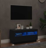 VidaXL Tv-meubel met LED-verlichting 80x35x40 cm zwart