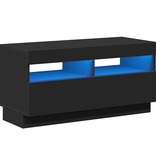VidaXL Tv-meubel met LED-verlichting 80x35x40 cm zwart