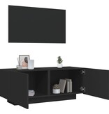 VidaXL Tv-meubel 100x35x40 cm bewerkt hout zwart