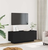 VidaXL Tv-meubel 100x35x40 cm bewerkt hout zwart