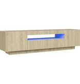 VidaXL Tv-meubel met LED-verlichting 160x35x40 cm sonoma eikenkleurig