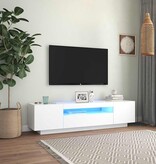 VidaXL Tv-meubel met LED-verlichting 160x35x40 cm wit