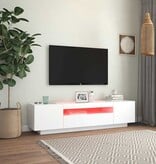 VidaXL Tv-meubel met LED-verlichting 160x35x40 cm wit
