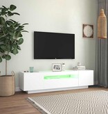 VidaXL Tv-meubel met LED-verlichting 160x35x40 cm wit