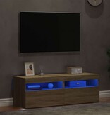 VidaXL Tv-meubelen 2 st LED-verlichting 60x35x40 cm sonoma eikenkleur