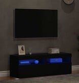 VidaXL Tv-meubelen 2 st met LED-verlichting 60x35x40 cm zwart